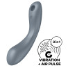Satisfyer Stimulateur de clitoris Curvy Trinity 1 Satisfyer Gris